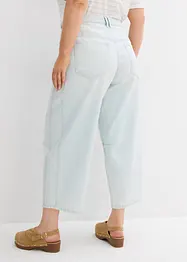Jeans cropped a palloncino, vita media, bonprix