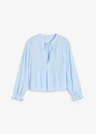 Blusa con ricami traforati, bonprix