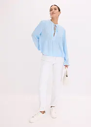 Blusa con ricami traforati, bonprix
