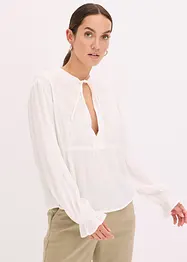 Blusa con ricami traforati, bonprix
