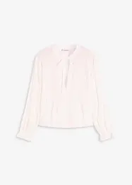 Blusa con ricami traforati, bonprix