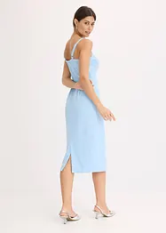 Abito midi in fine satin, bonprix