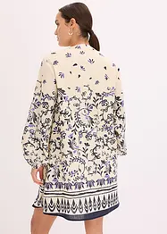 Abito corto effetto lino in stile bohémien, bonprix