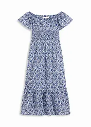 Abito midi in stile bohémien a spalle scoperte, in cotone leggero, bonprix
