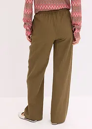 Pantaloni larghi con effetto operato, bonprix