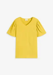 Maglia in crêpe strutturato con maniche ad aletta, bonprix