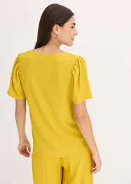 Maglia in crêpe strutturato con maniche ad aletta, bonprix