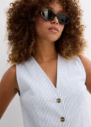 Gilet in jeans a righe, bonprix