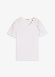 Maglia in crêpe strutturato con maniche ad aletta, bonprix