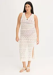 Abito lungo effetto crochet, bonprix
