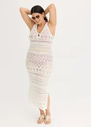 Abito lungo effetto crochet, bonprix