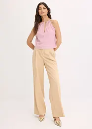 Top cropped con effetto metallizzato, bonprix