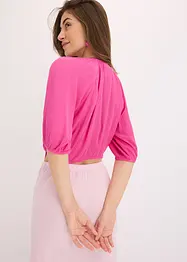 Blusa cropped in viscosa fluente, bonprix