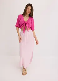 Blusa cropped in viscosa fluente, bonprix
