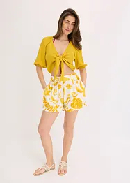 Shorts fantasia in viscosa operata, bonprix
