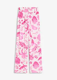 Pantaloni larghi fantasia in viscosa operata, bonprix