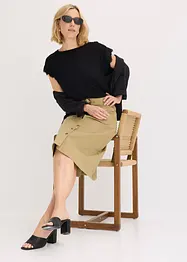 Maglia in viscosa con pizzo, bonprix