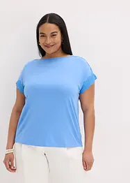 Maglia in viscosa con pizzo, bonprix