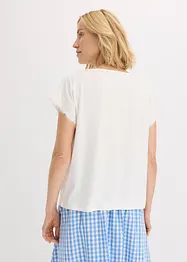 Maglia con pizzo lavorato all'uncinetto, bonprix