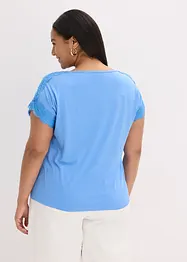 Maglia in viscosa con pizzo, bonprix