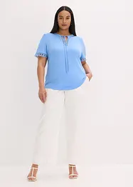 Maglia lunga con bordi in pizzo, bonprix