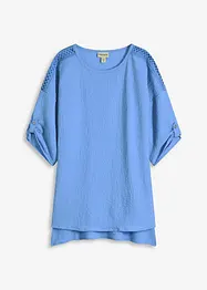 Tunica operata con bordi in pizzo, bonprix