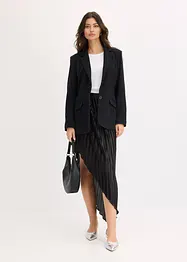 Gonna plissettata in satin lucido, bonprix