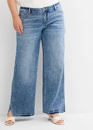 Jeans straight, vita media, bonprix