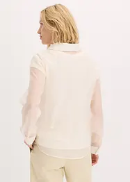 Camicetta trasparente dalla texture stropicciata, bonprix