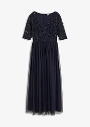 Abito lungo con paillettes, bonprix