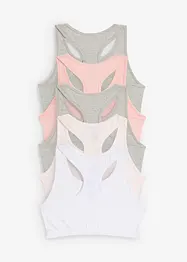 Top a bustier (pacco da 5), bonprix