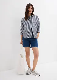 Shorts prémaman in denim di cotone elasticizzato, bonprix
