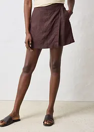 Gonna pantalone in puro lino, bonprix