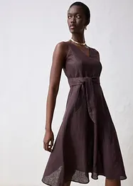 Abito midi in puro lino, bonprix