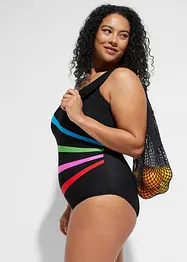 Costume intero con inserti e effetto modellante forte, bonprix