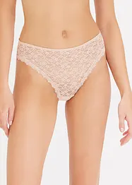 Slip alto sgambato in pizzo riciclato (pacco da 3), bonprix