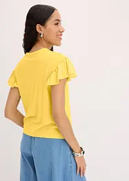 Maglia con maniche a volant, bonprix