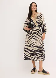 Abito midi in misto viscosa fluente, bonprix