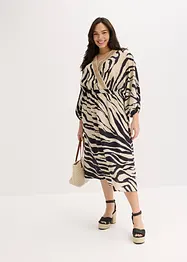Abito midi in misto viscosa fluente, bonprix
