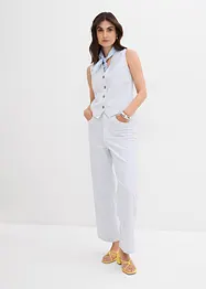Jeans wide leg cropped, vita alta, bonprix