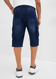 Bermuda cargo lunghi in jeans, relaxed fit, bonprix
