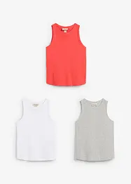 Canotta in puro cotone biologico (pacco da 3), bonprix