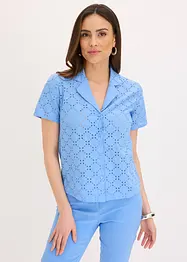 Camicetta con ricami traforati, bonprix