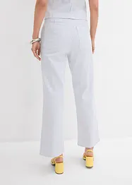 Jeans wide leg cropped, vita alta, bonprix