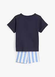 T-shirt e pantaloni corti in puro cotone biologico (set 2 pezzi), bonprix
