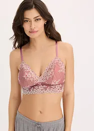 Reggiseno bustier senza ferretto con materiale riciclato, bonprix