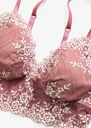 Reggiseno a bustier in pizzo bicolore, bonprix