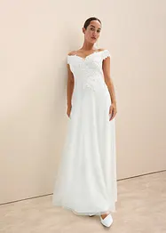 Abito da sposa con spalle scoperte e pizzo, bonprix