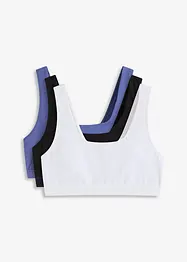 Reggiseno bustier con cotone biologico (pacco da 3), bonprix