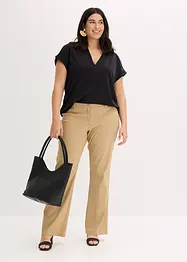 Pantaloni elasticizzati bootcut, bonprix